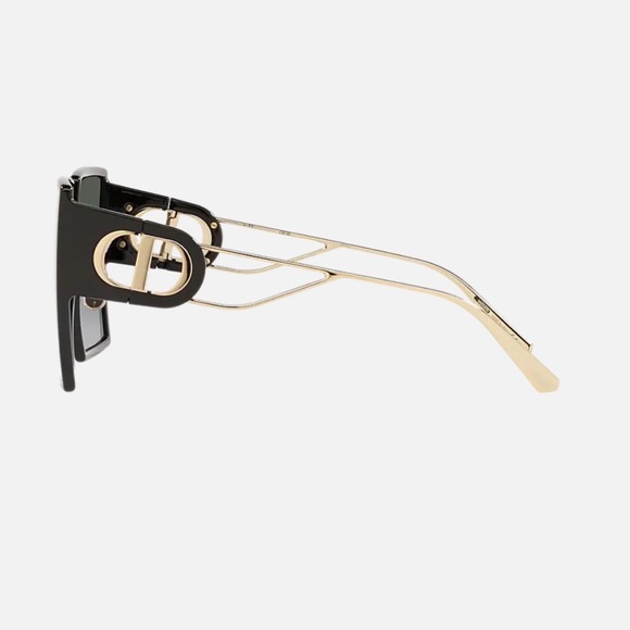 Dior 30Montaigne SU Black and Gold Geometric Sunglasses - Picture 3 of 3